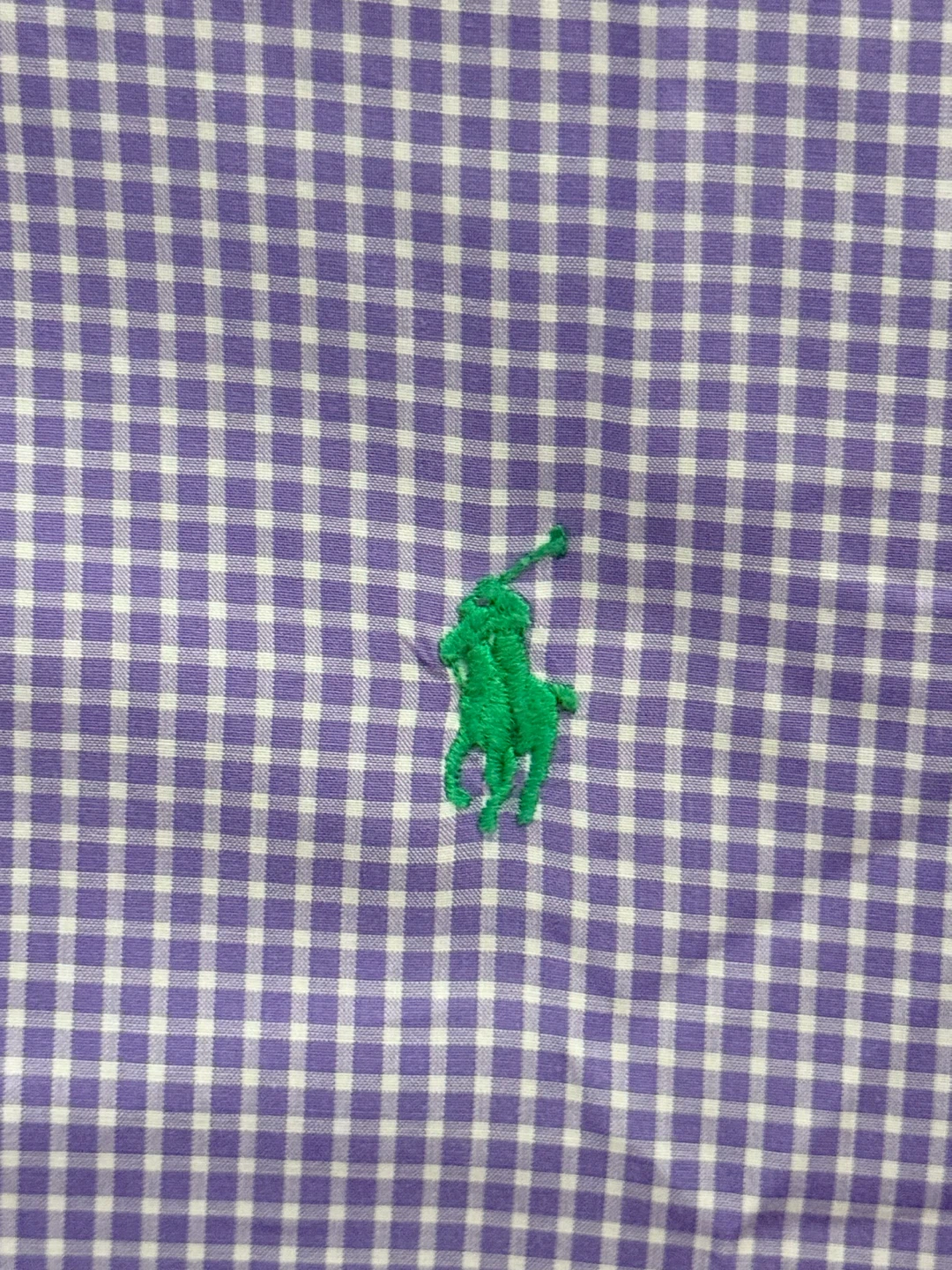 Ralph Lauren Purple Gingham Classic Fit Button-Down - Size M - photo 3
