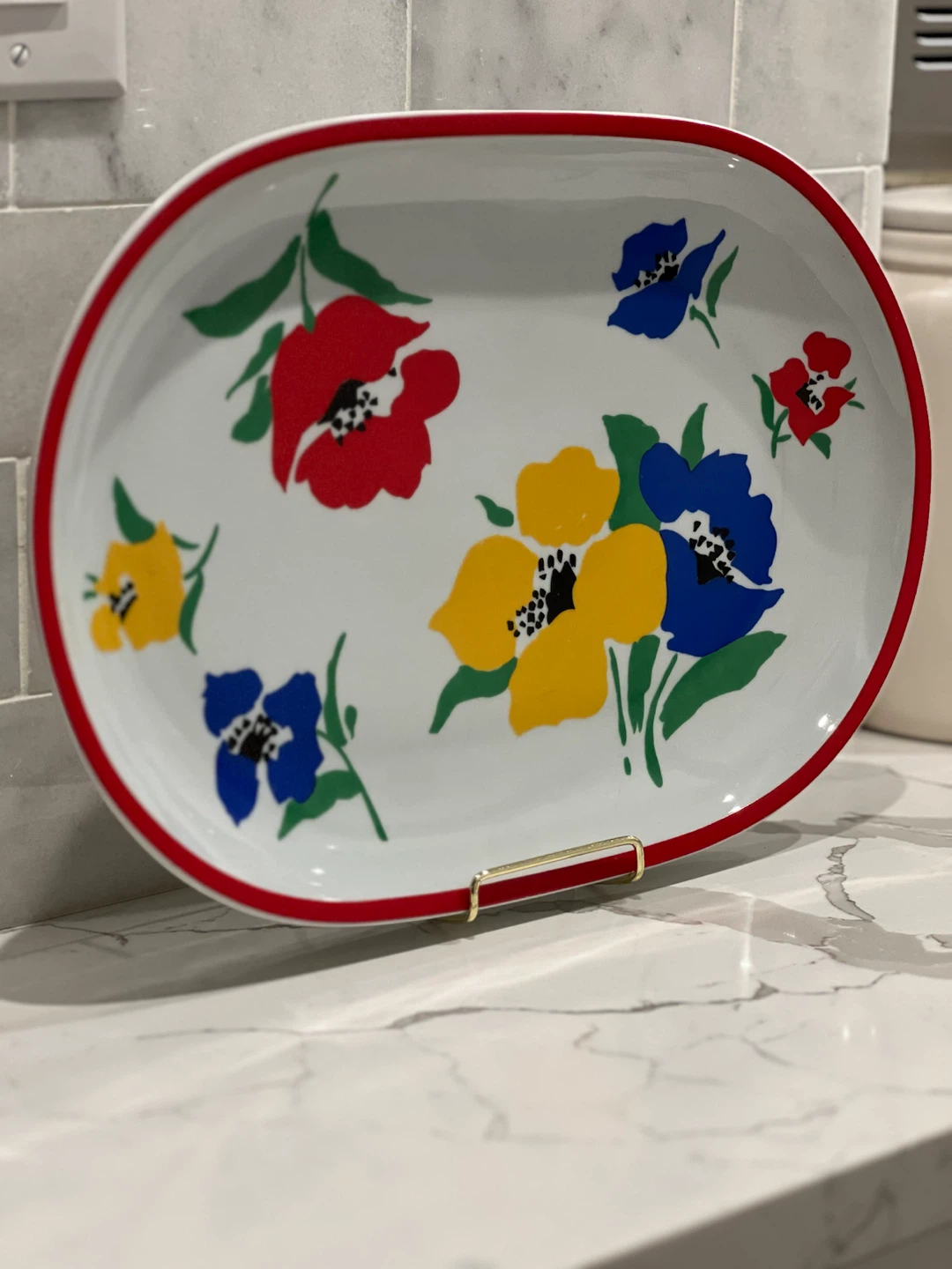Block Hearthstone "Anemone" Oval Serving Platter - Vista Alegre
