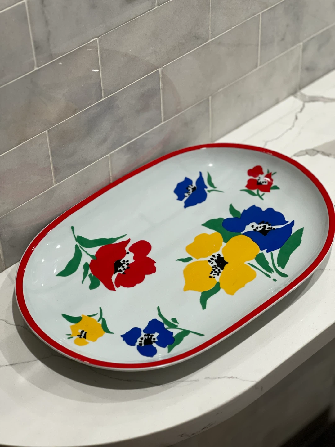 Block Hearthstone "Anemone" Oval Serving Platter - Vista Alegre - photo 3