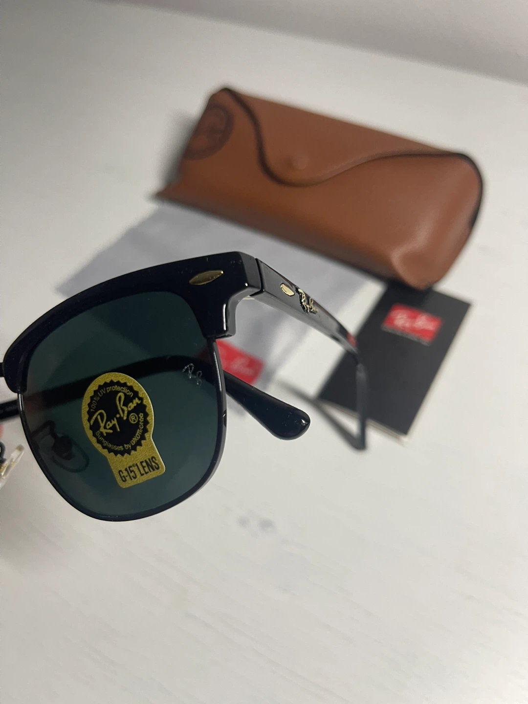 Ray-Ban Clubmaster RB3016 Sunglasses black brand new - photo 3