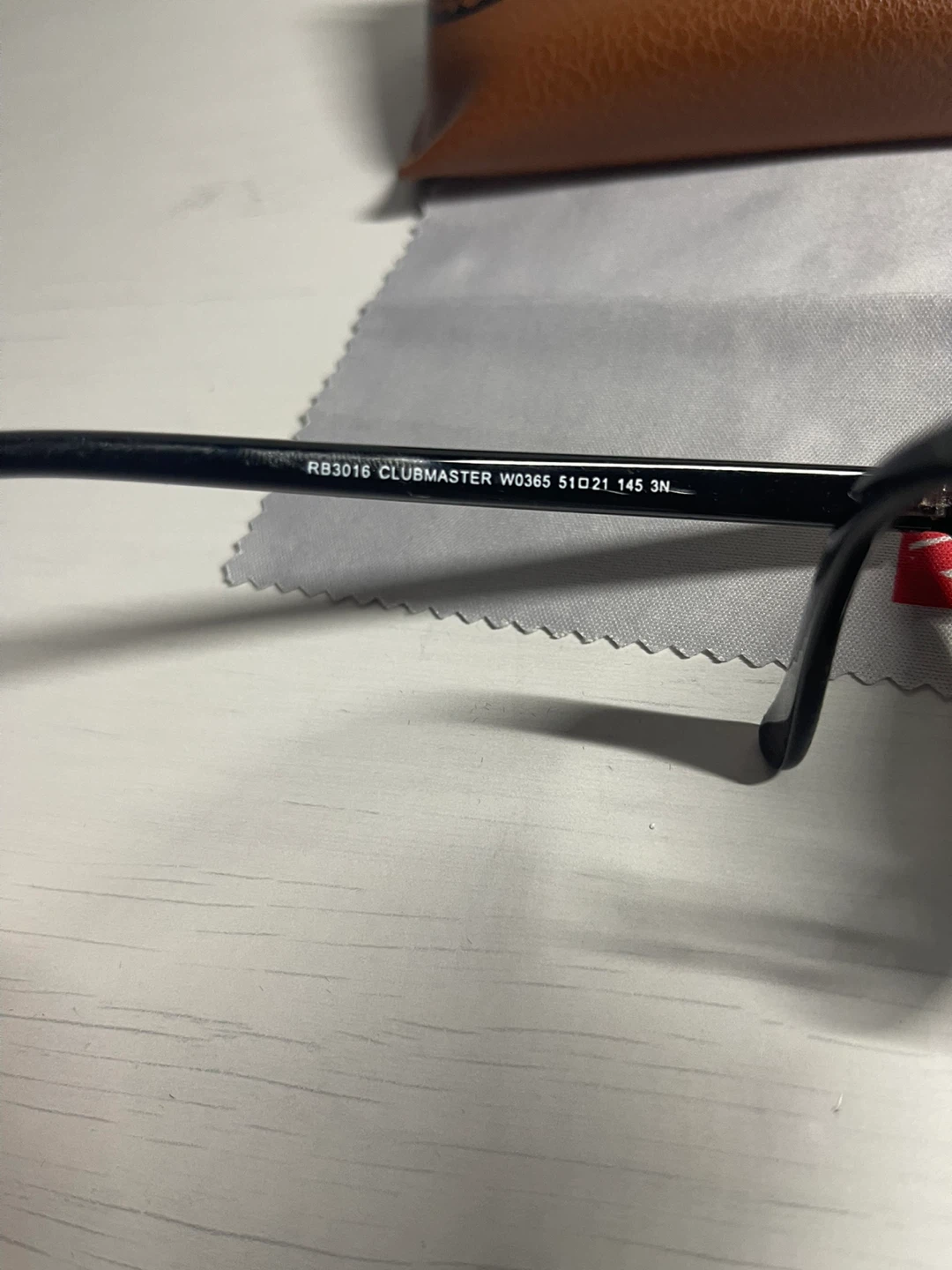 Ray-Ban Clubmaster RB3016 Sunglasses black brand new - photo 4