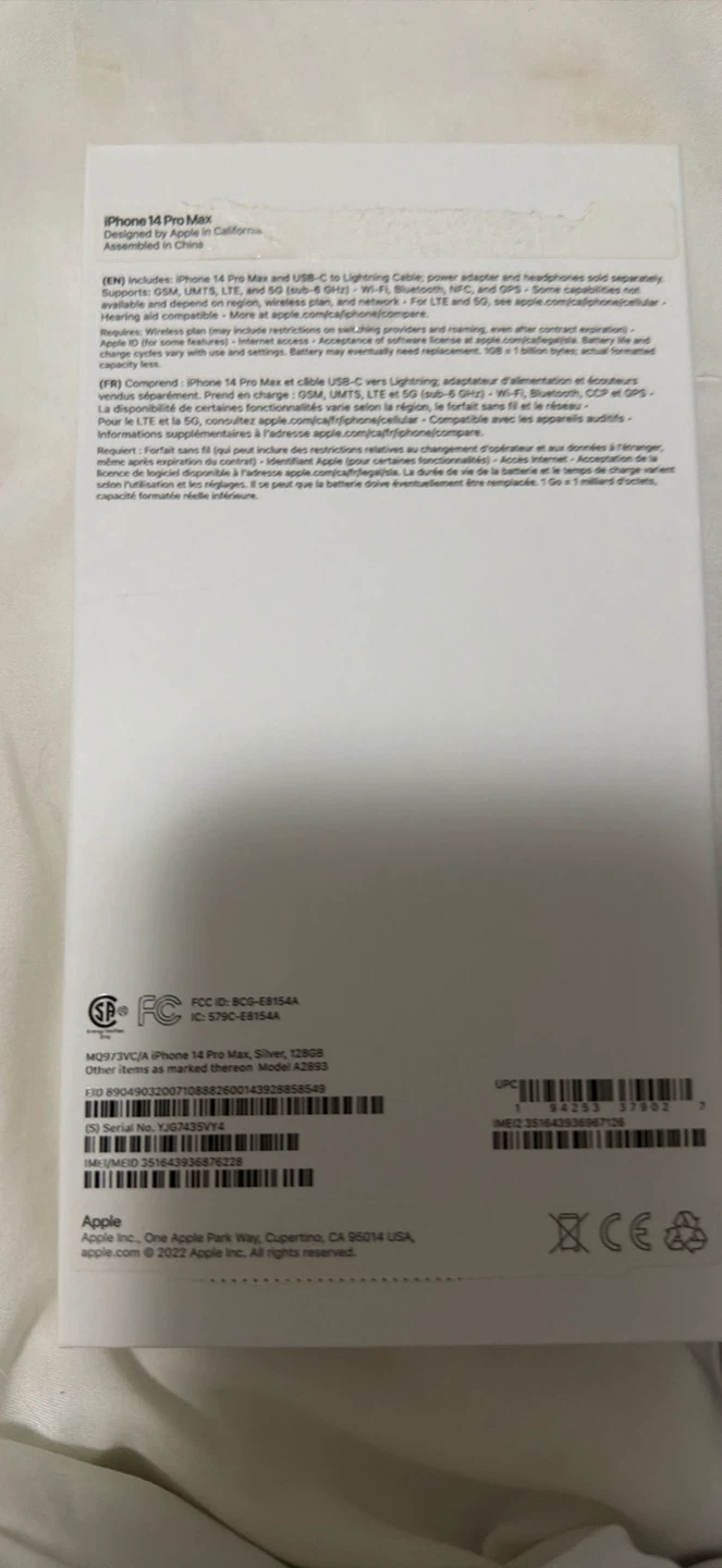 Apple iPhone 14 Pro Max 128GB Silver - photo 4