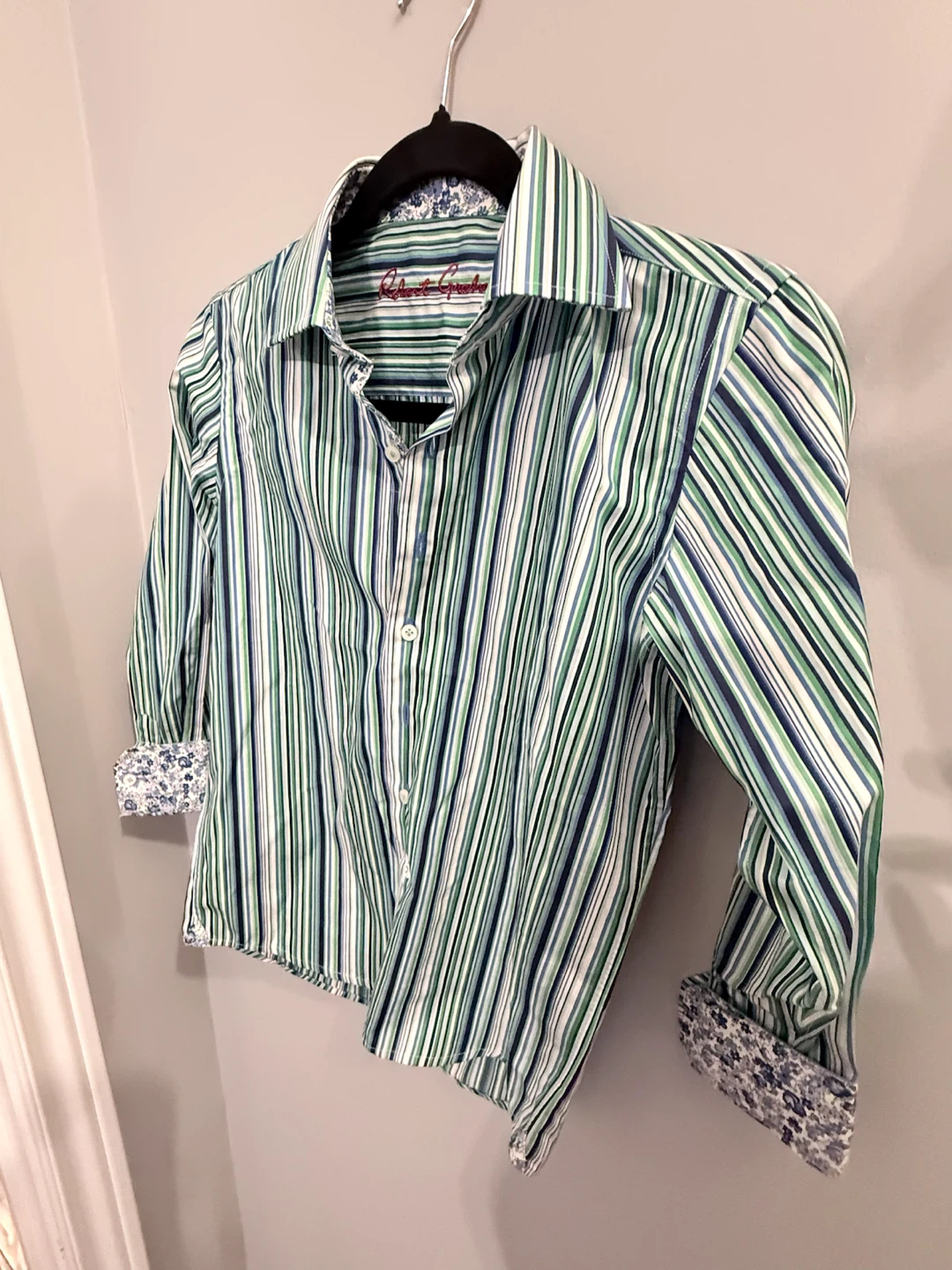 Robert Graham Boys Striped Cotton Button-Down Shirt - Size 8 - photo 4