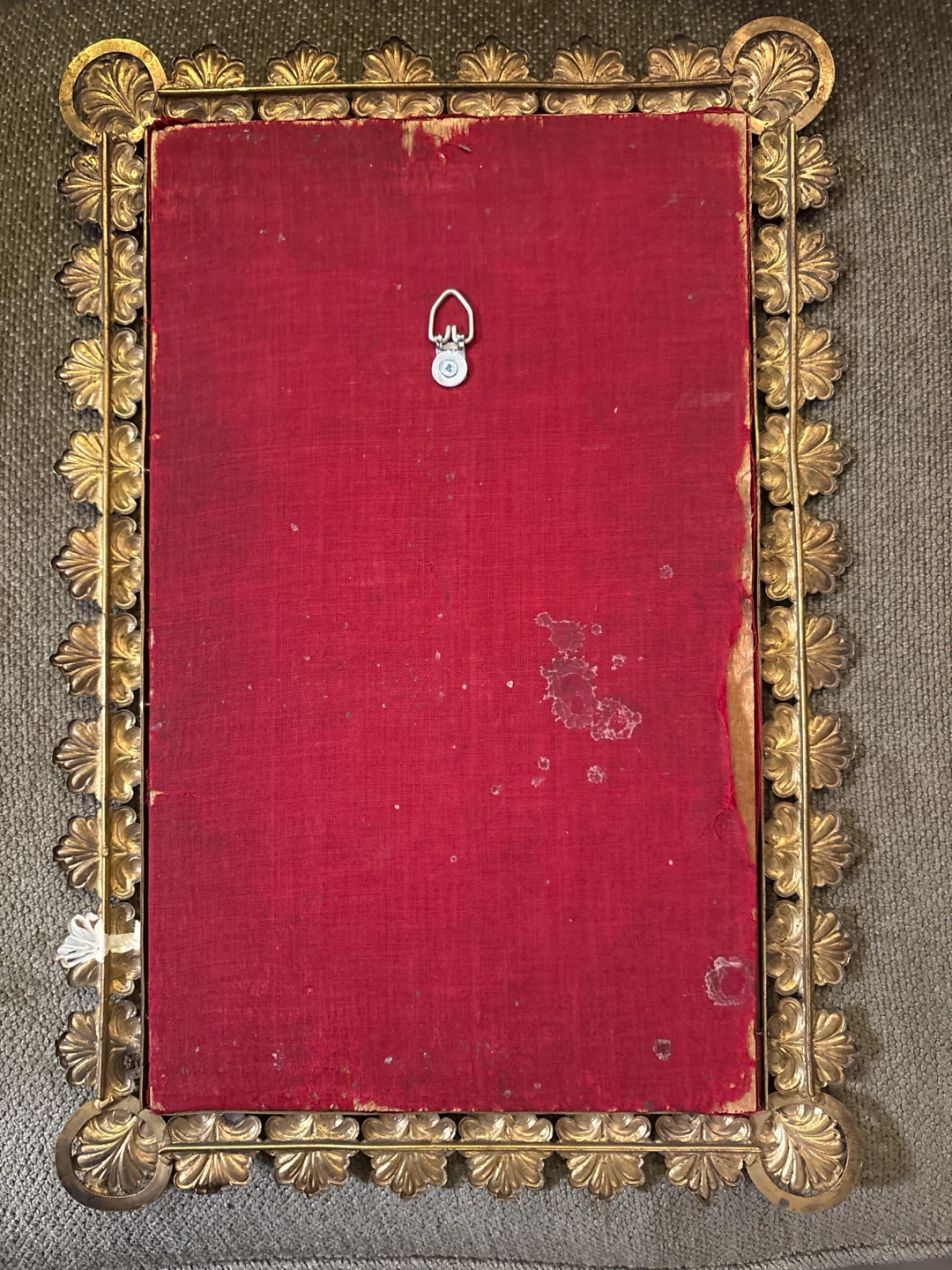 Vintage Religious Print in Decorative Brass Frame - photo 2