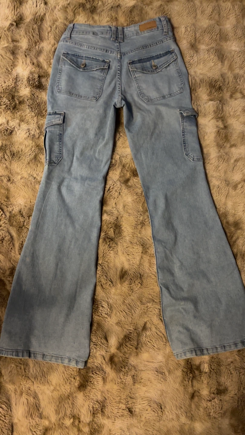 Bluenotes Denim Cargo Flare Jeans - photo 2