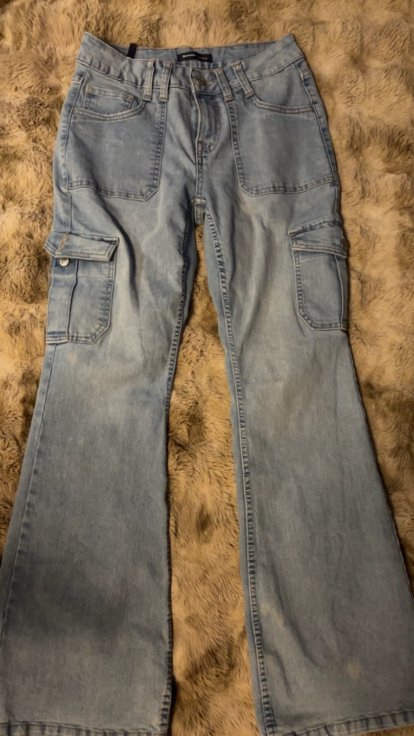 Bluenotes Denim Cargo Flare Jeans - photo 3