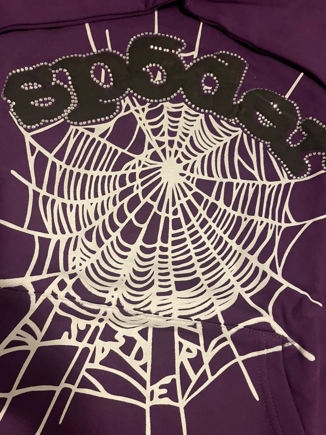 Sp5der Purple Spider Web Hoodie - photo 3