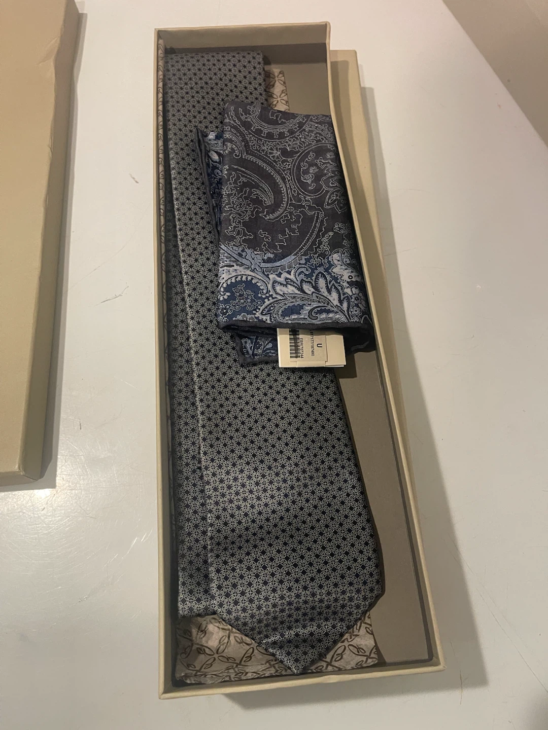Brioni Men's Necktie and Pocket Square Set - photo 2