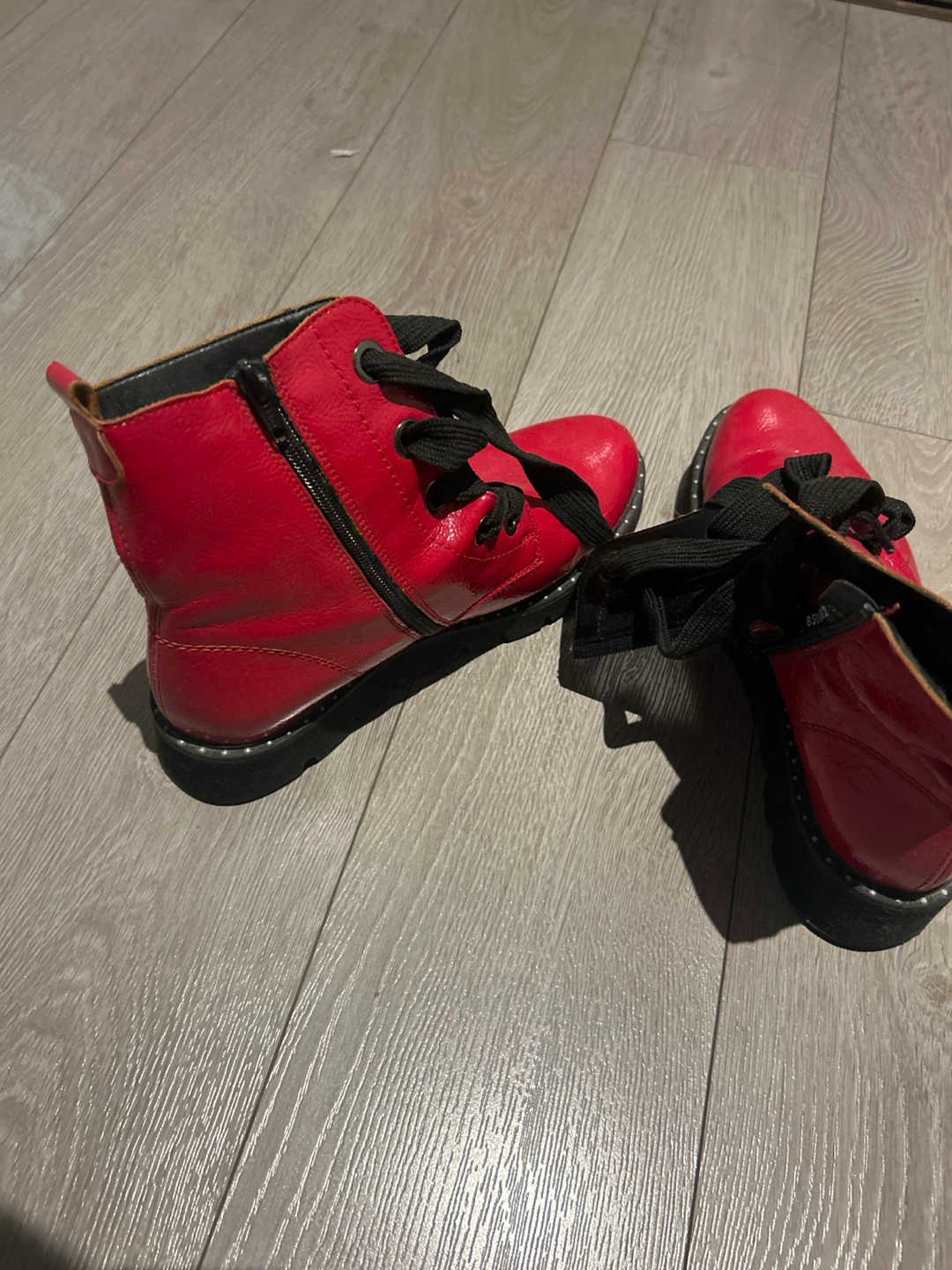 Red Ankle Boots