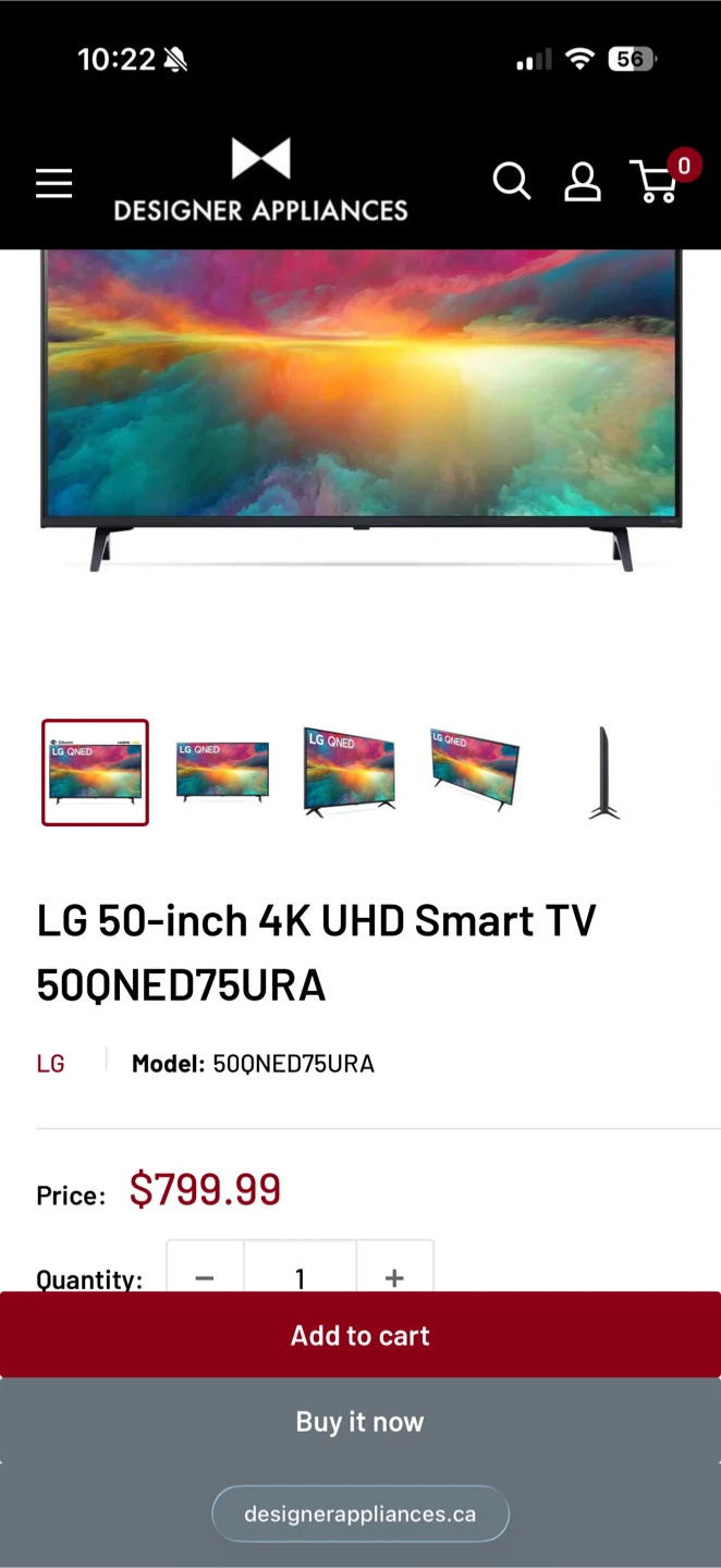LG 50-inch 4K UHD Smart TV 50QNED75URA - photo 3