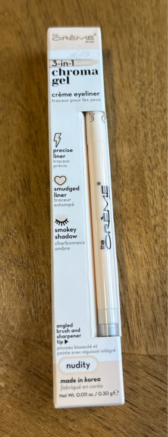 NEW-The Crème Shop 3-in-1 Chroma Gel Eyeliner - Nudity