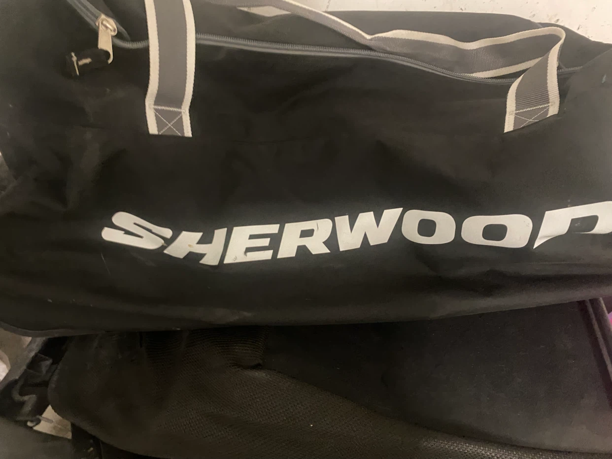 Sherwood hockey bag and Warrior Novium hockey stick
