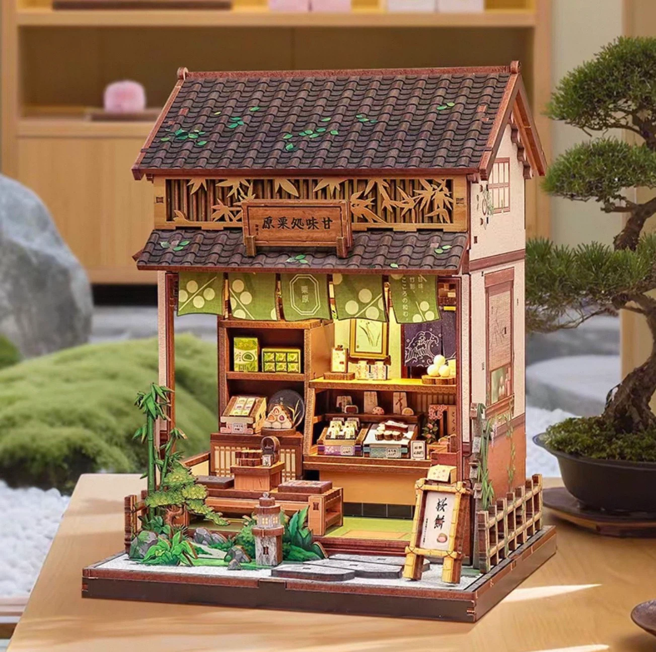Japanese Sweets Shop DIY Miniature House Kit