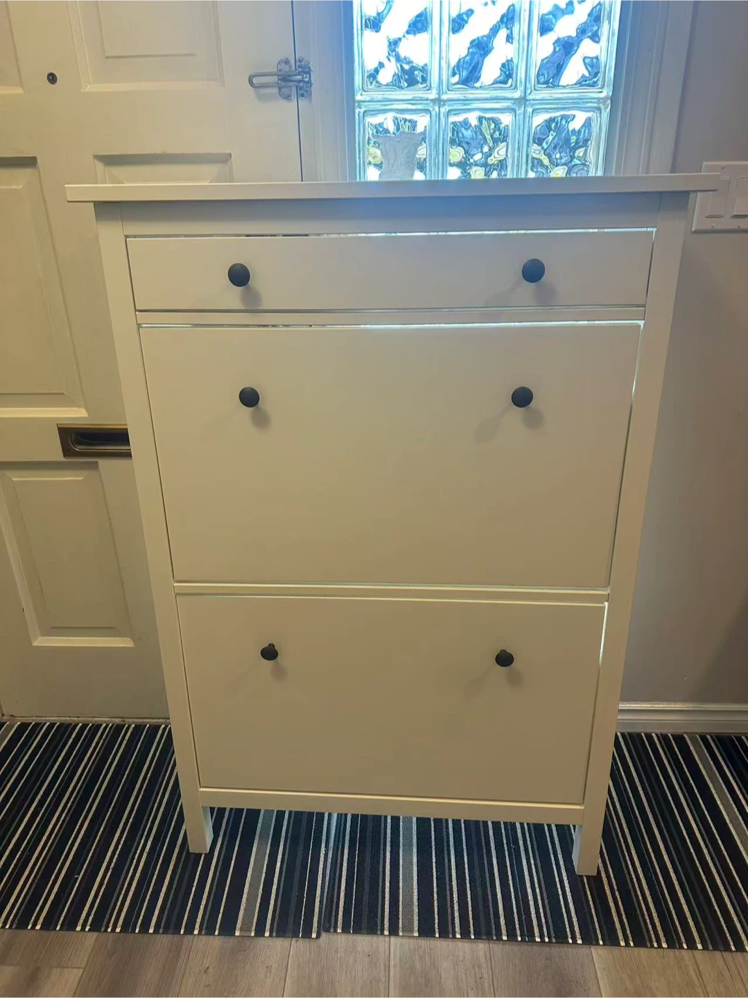 White IKEA Shoe Cabinet