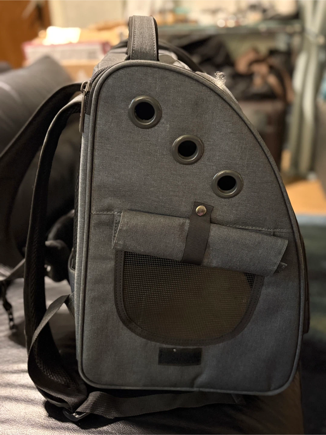 Grey Pet Travel Backpack - photo 2