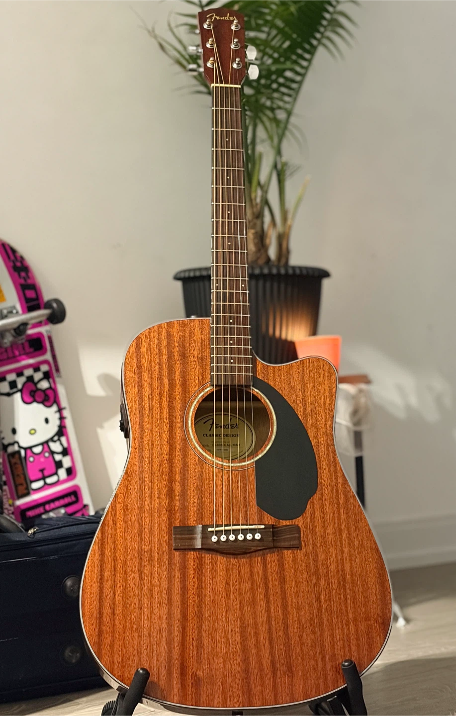 Fender CD60SCE Acoustic-Electric Guitar All Mahogany - photo 2