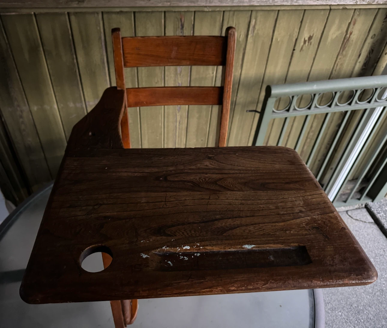 Antique Depression Era 1920-30’s Grade School Desk - photo 2