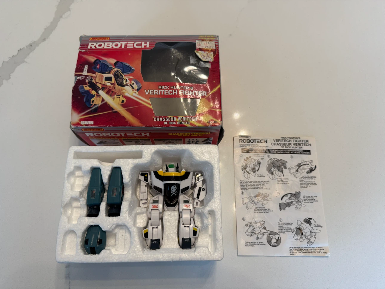 Vintage Matchbox Robotech Rick Hunter’s Veritech Fighter - photo 2