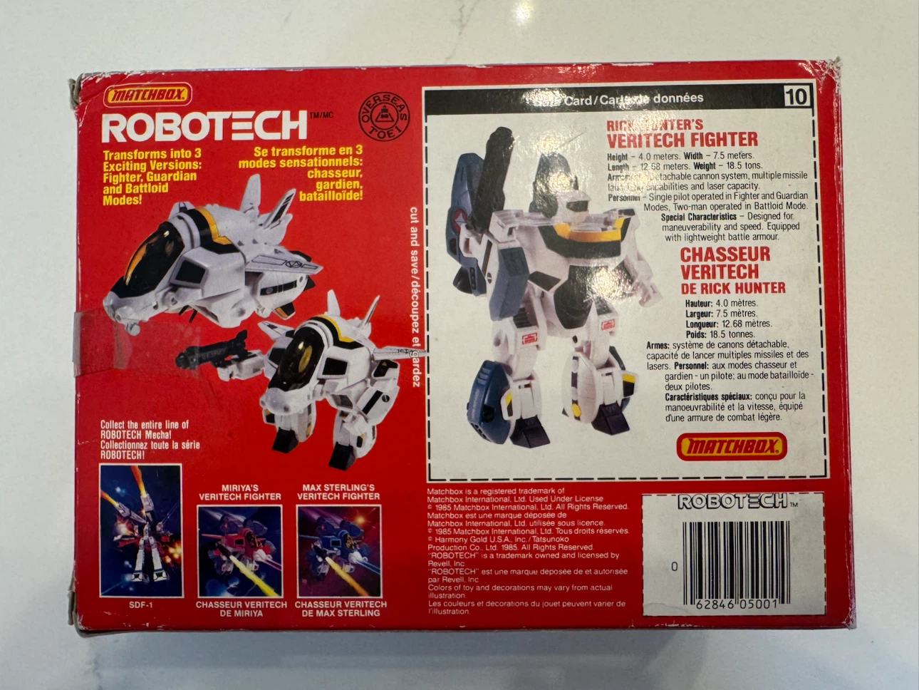 Vintage Matchbox Robotech Rick Hunter’s Veritech Fighter - photo 5