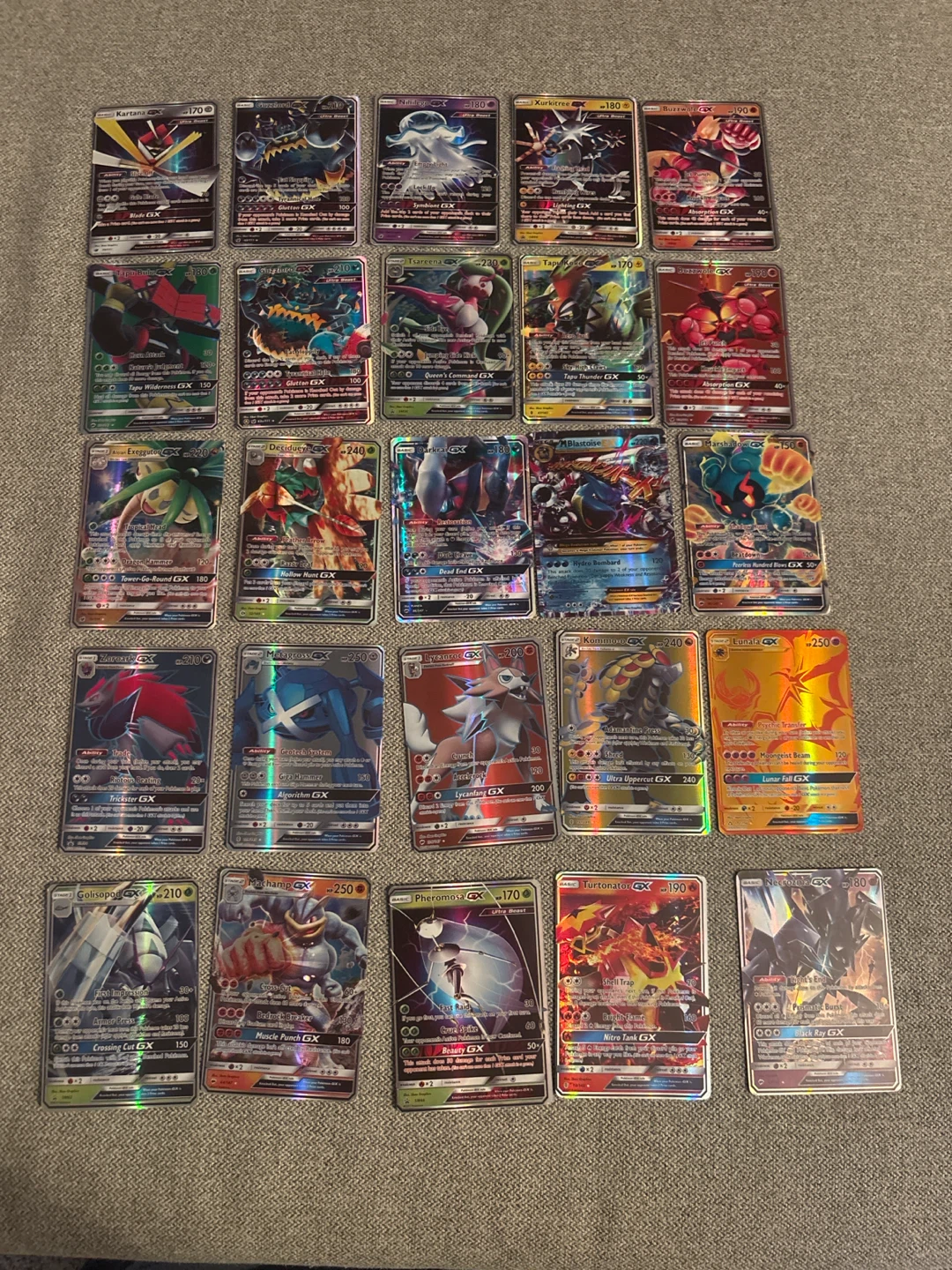 Collection of 73 FAKE Pokemon GX Trading Cards - photo 2