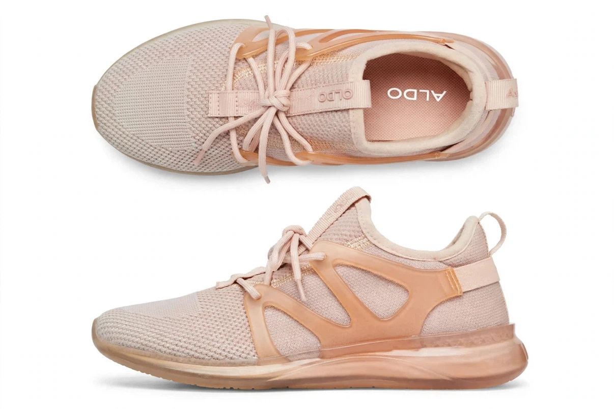 ALDO light pink sneakers