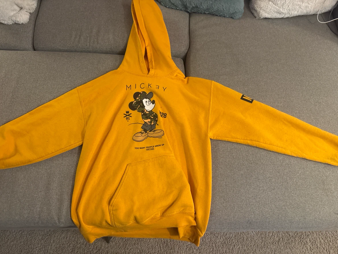 Yellow Mickey Mouse Hoodie