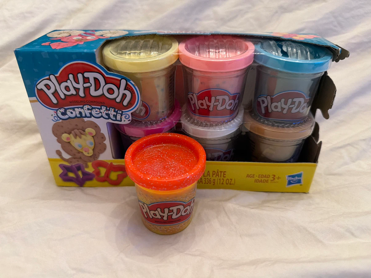 New Play-Doh Confetti Modeling Compound 8 Set + 1