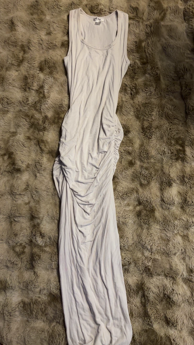 White Ruched Tank Dress - Size XS - photo 2