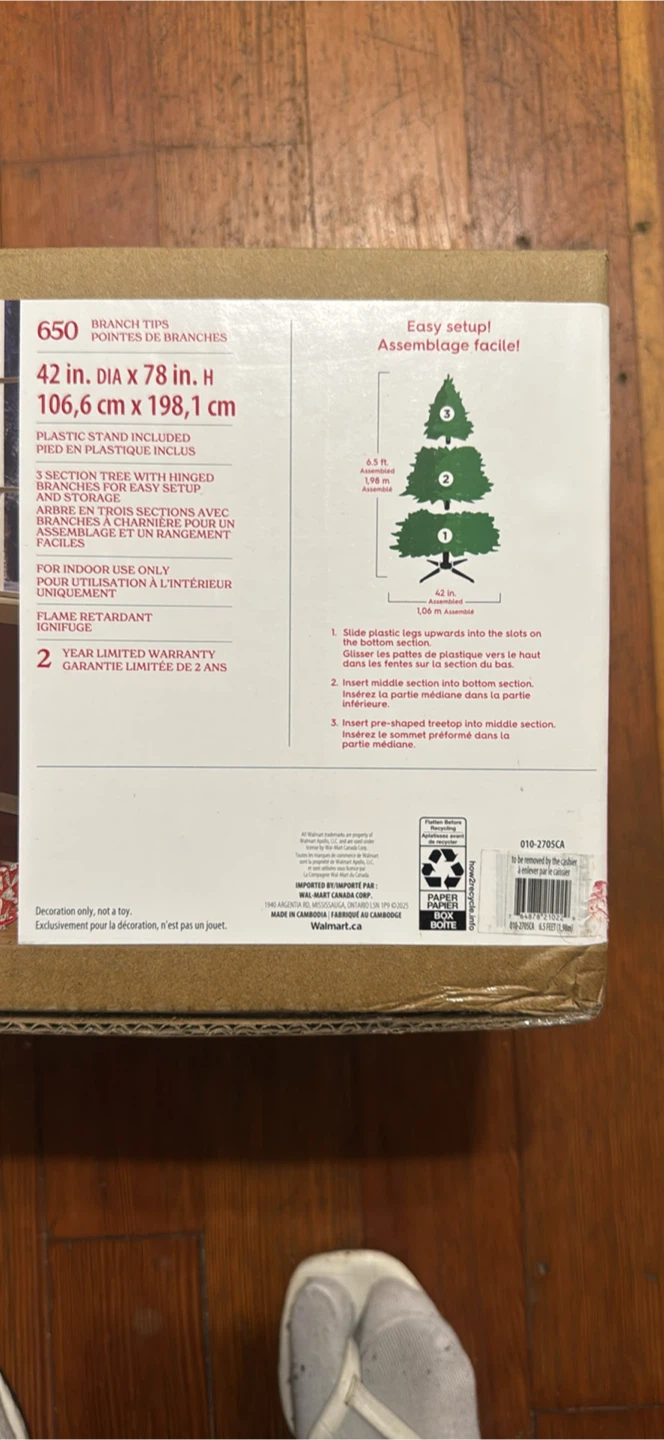 Christmas Tree including decoration for Sale-Used only Once - photo 3