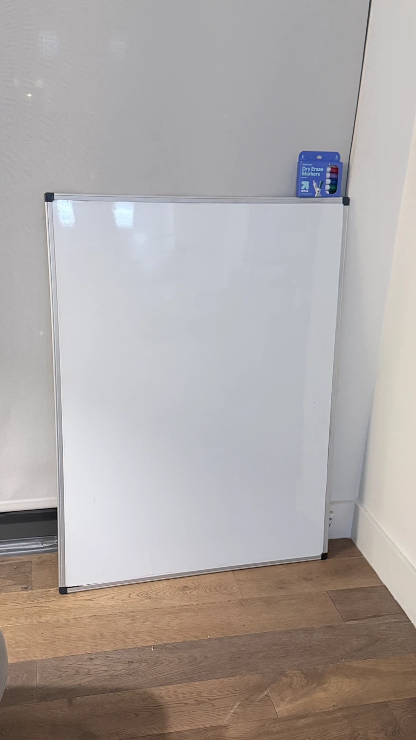 36x48 Large Whiteboard with Dry Erase Markers