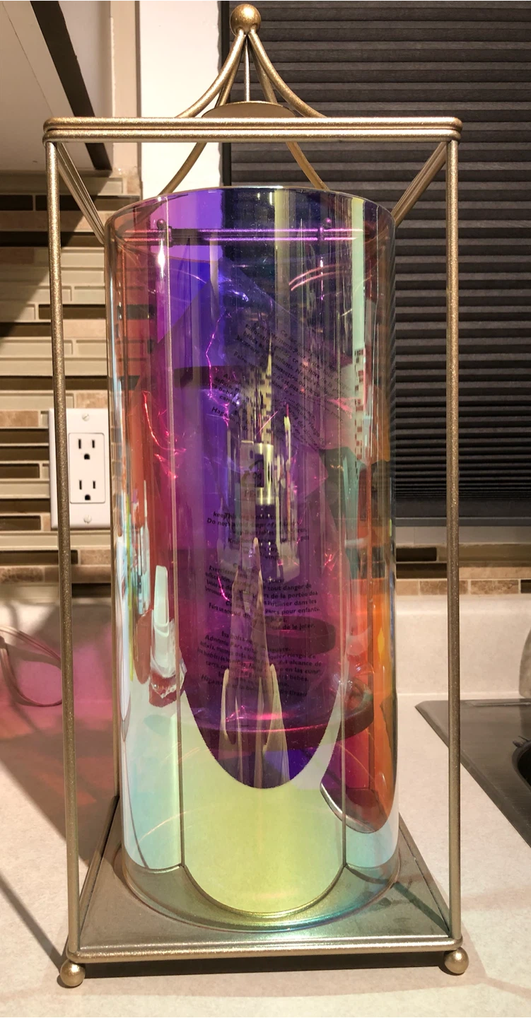 Iridescent Glass candle Lantern by Shining moments Partylite - photo 2