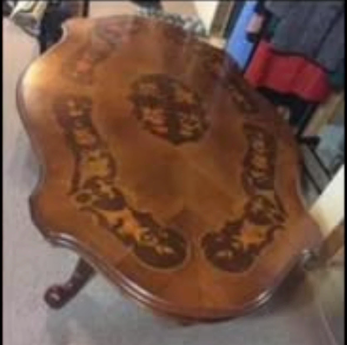 Vintage 1980 Dining Table and Six Chairs