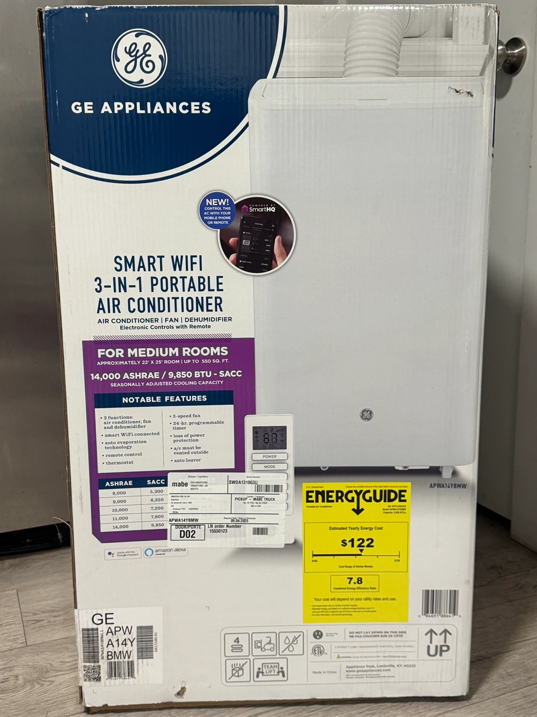 GE Appliances Smart WiFi 3-in-1 Portable Air Conditioner - photo 3