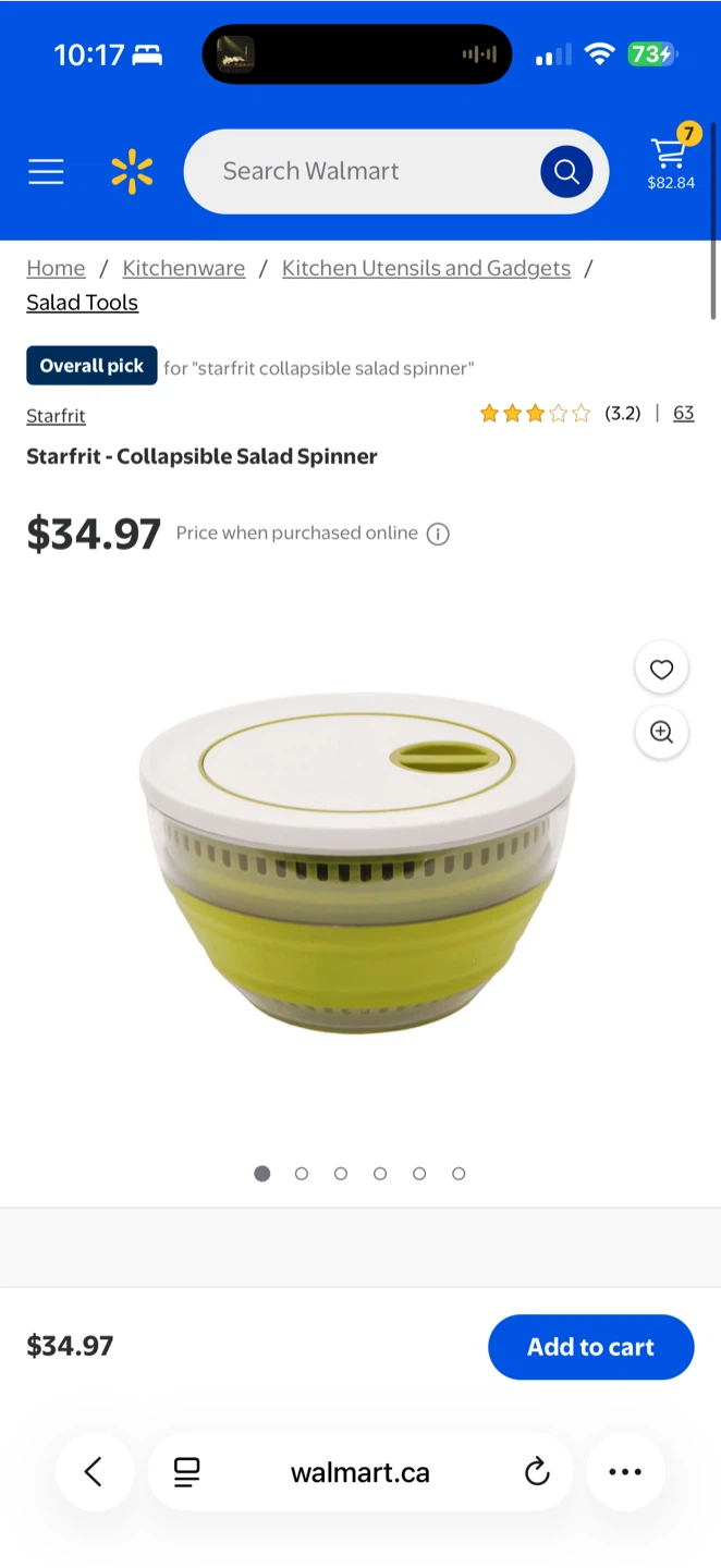 Starfrit Collapsible Salad Spinner - photo 2