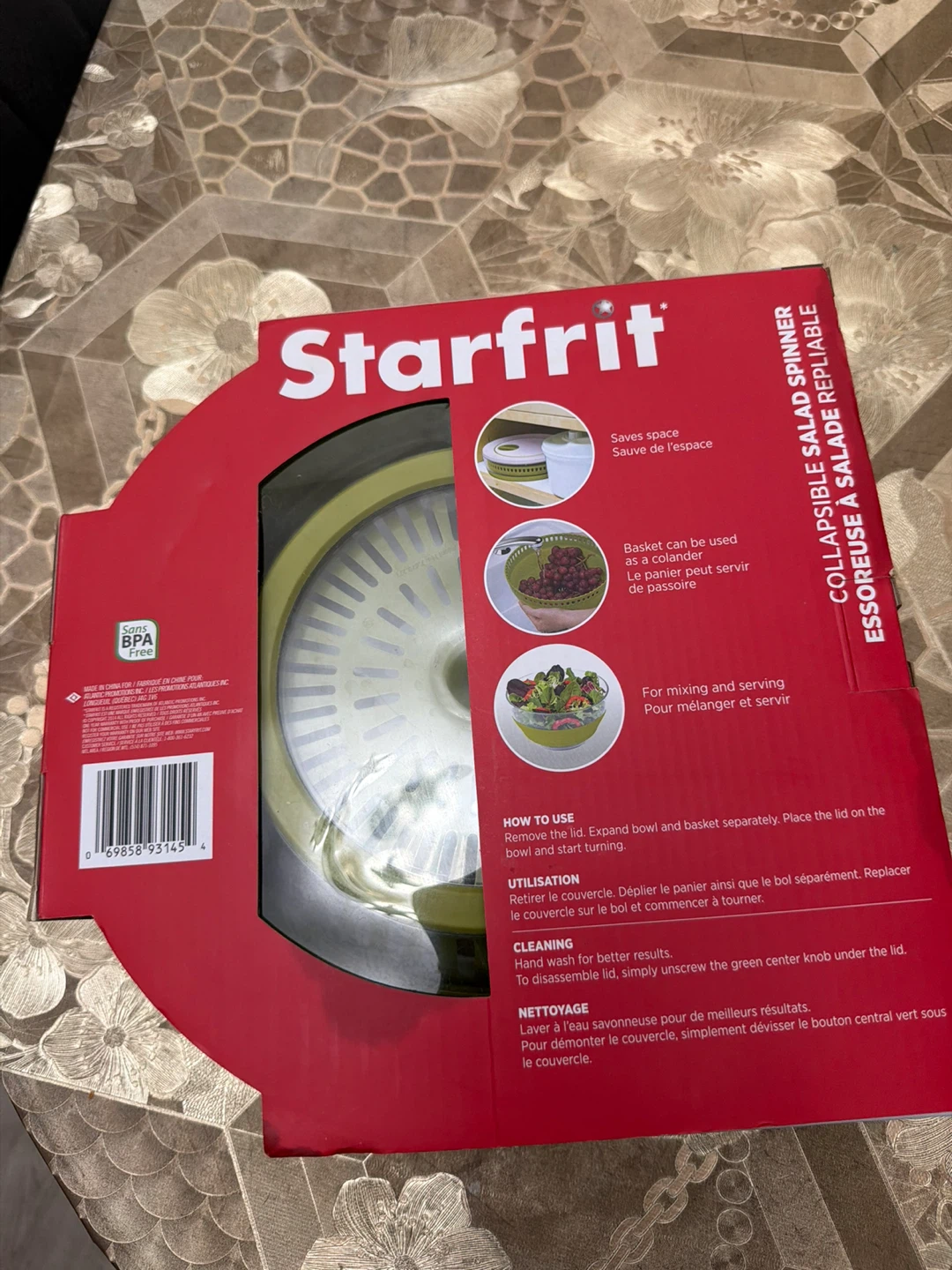 Starfrit Collapsible Salad Spinner - photo 3