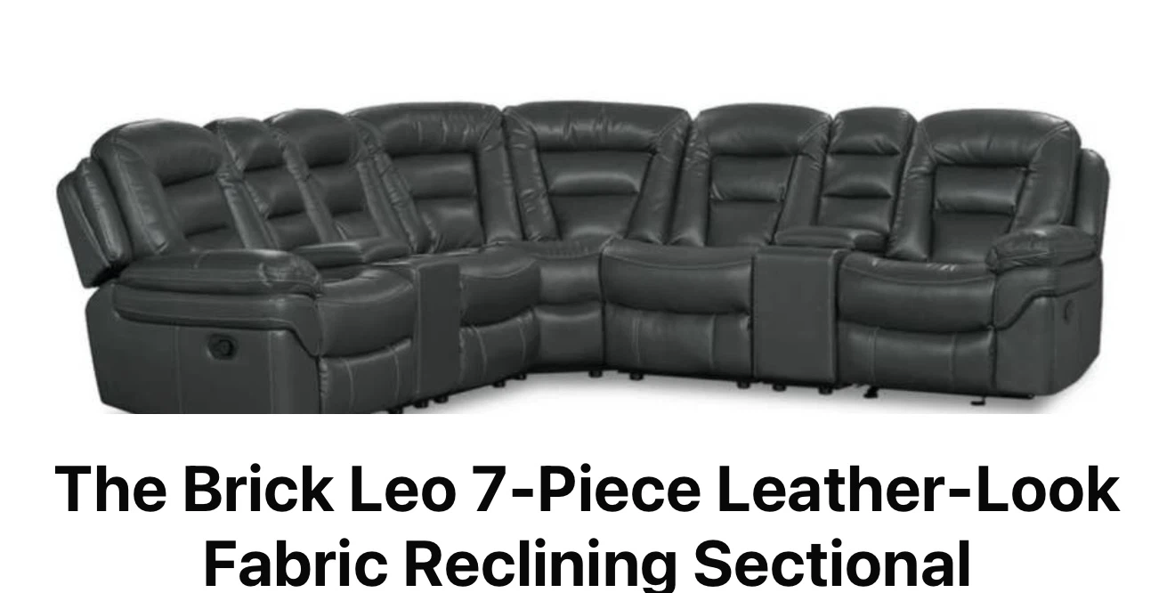 The Brick Leo 7-Piece Reclining Sectional
