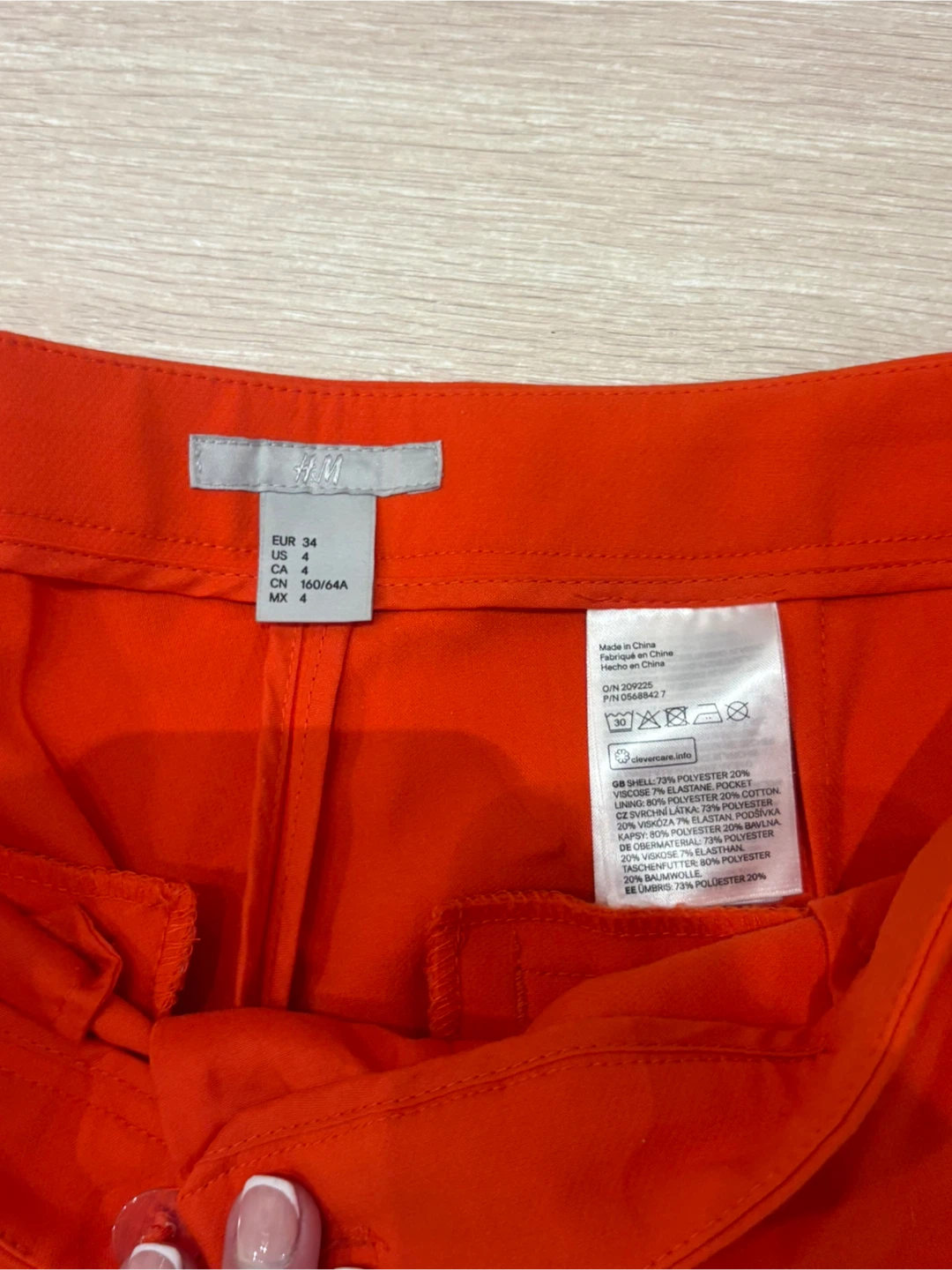 H&M Red Dress Pants- size 4 - photo 4