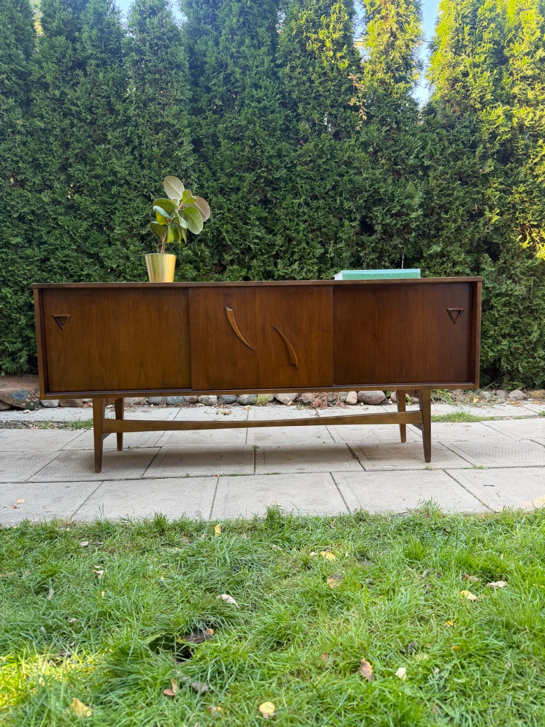 MCM Walnut Credenza