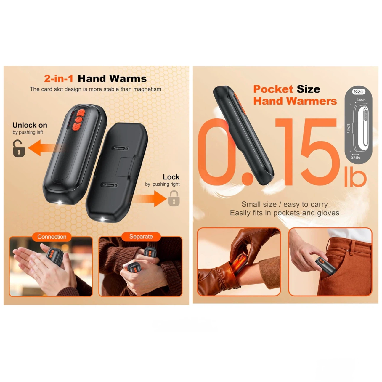 Brand new 2‑Pack Hand Warmers Rechargeable - photo 4