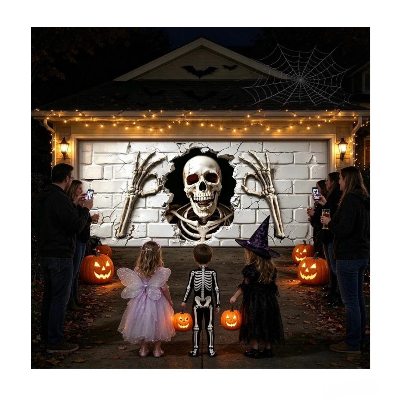 Brand new Halloween Garage Door Cover 16x6.5 Ft - photo 4