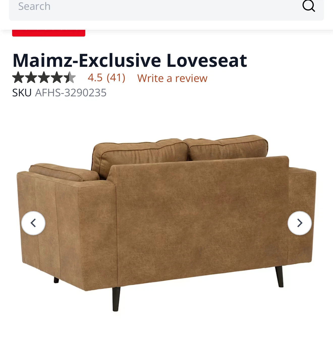Ashley  Furniture Maimz- Loveseat Like-New - photo 3