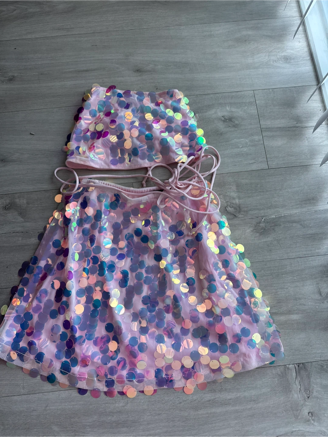 Motel Rocks Sequin Two-Piece Set