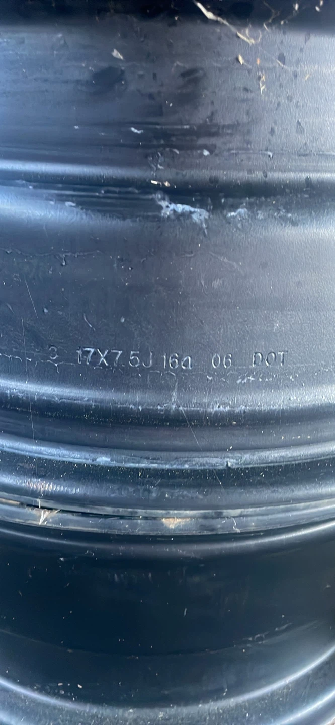 Set of 4 Black Steel Rims 17”