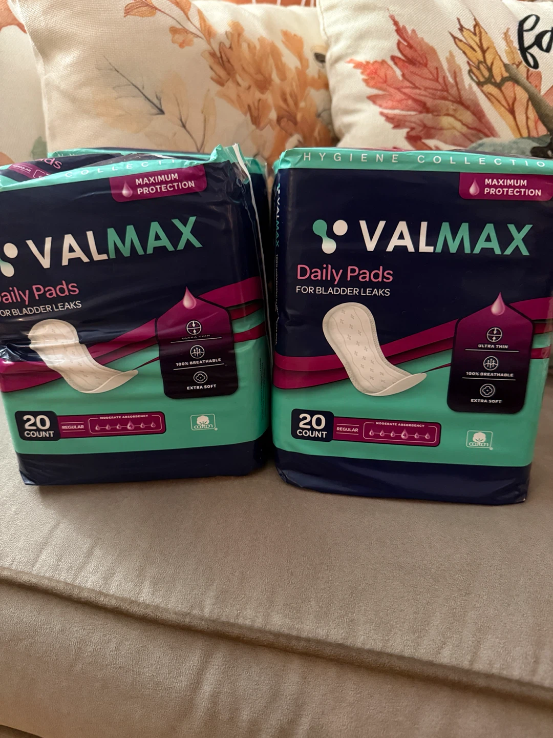 Valmax Daily Pads for Bladder Leaks 20 Count