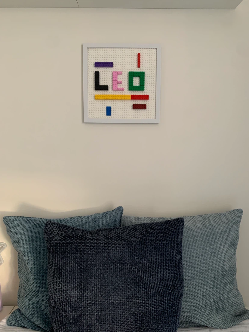 Leo name LEGO Wall Art Decor