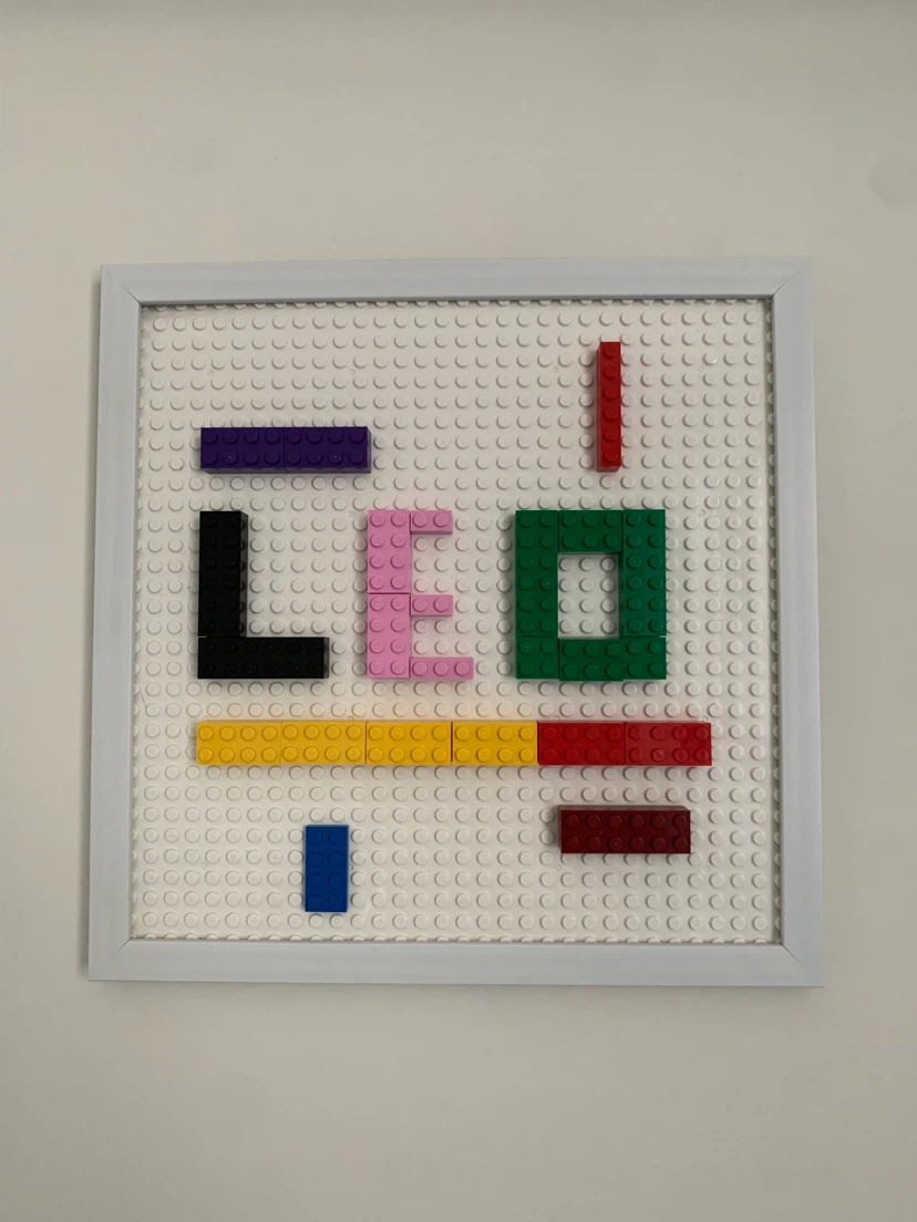Leo name LEGO Wall Art Decor - photo 2