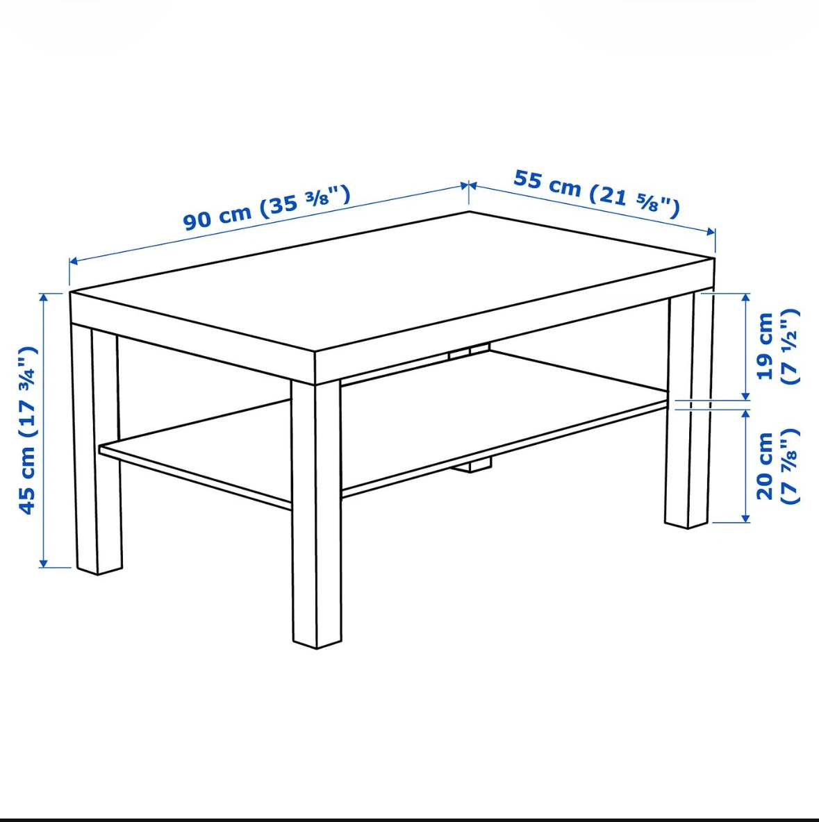 IKEA LACK Coffee Table Black - photo 3