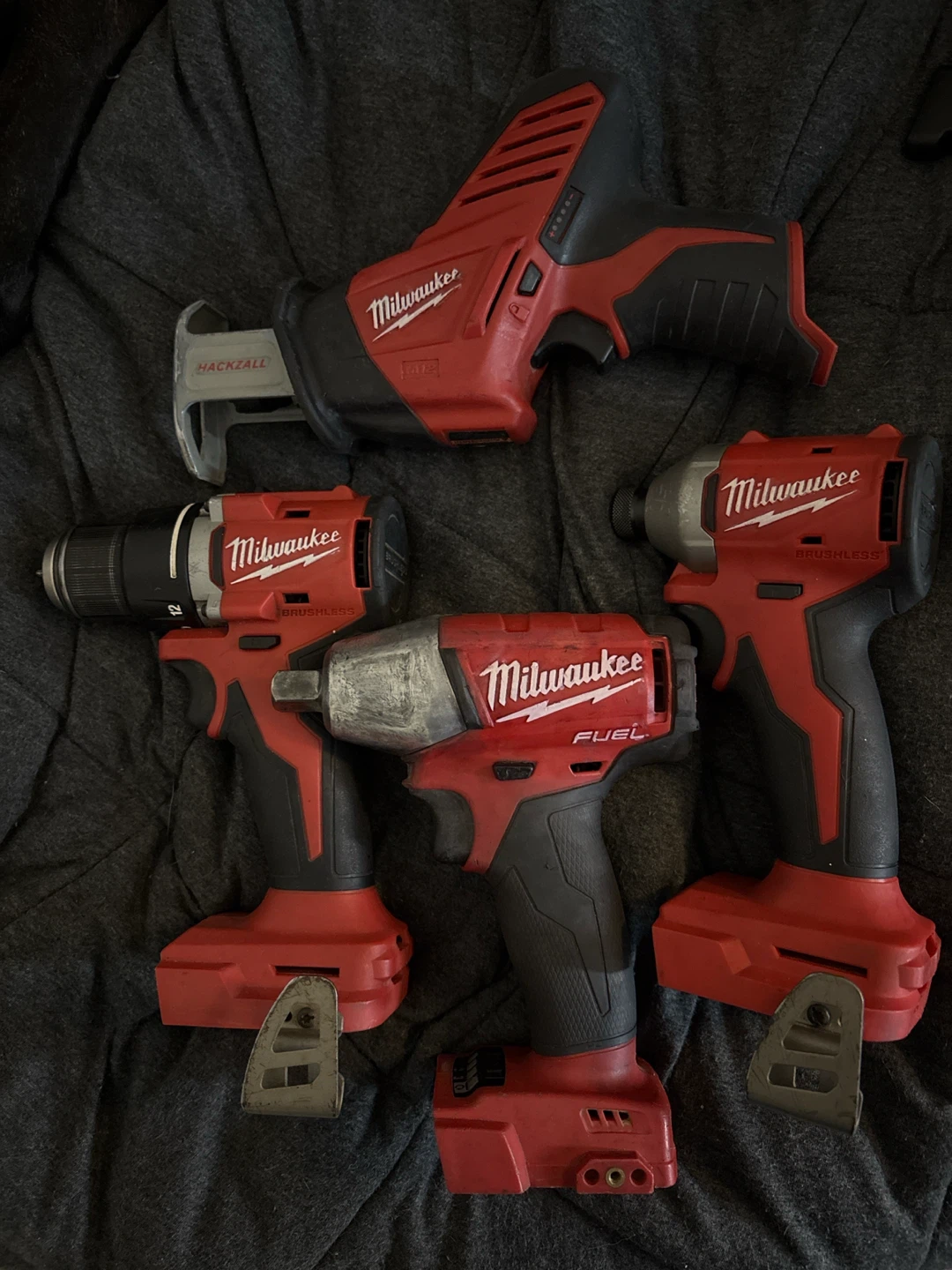 Milwaukee Cordless Power Tool Set Bare Tools
