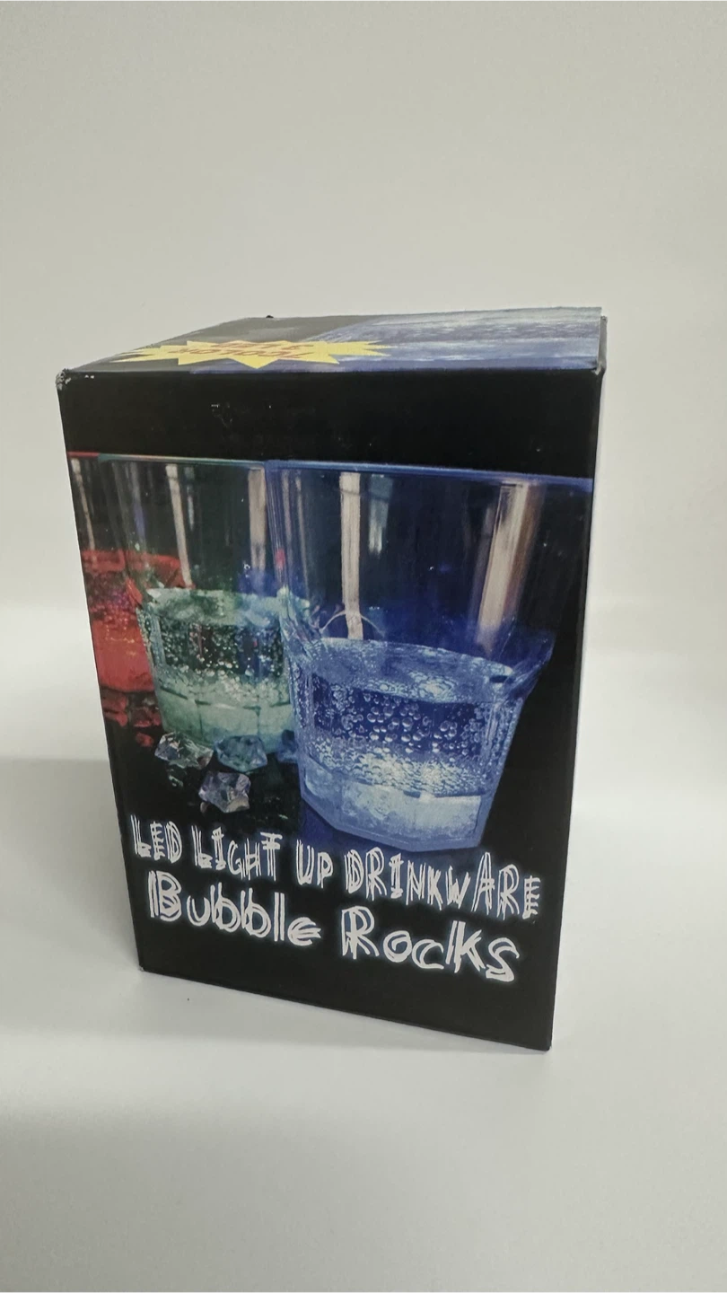 LED Light Up Bubble Rocks Drinkware