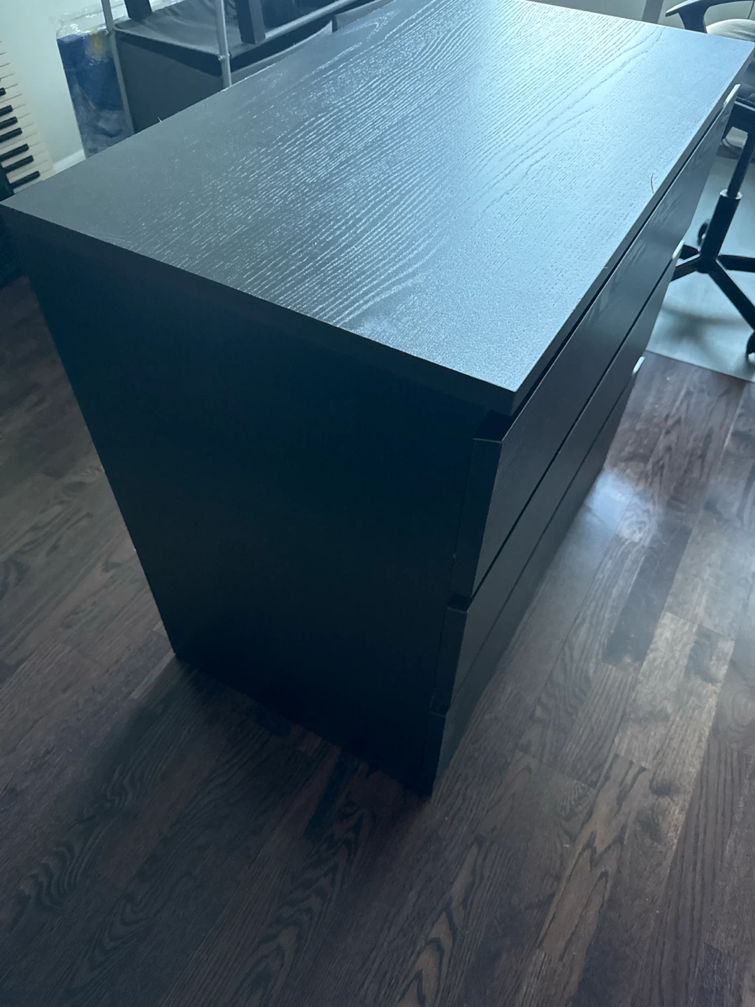 IKEA MALM 3-Drawer Chest in Black-Brown - photo 5